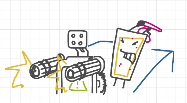 A panel from What's The Point, episode five of the Board Boards object show by Furretwalk/WalkingFurret.